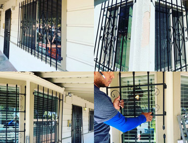 Security window screens installation, repair 